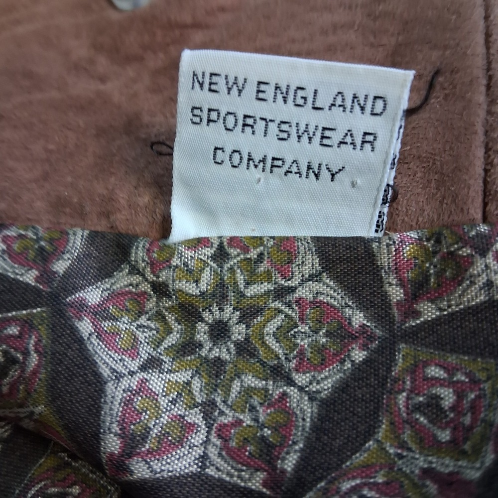 Vintage New England Sportswear Co. Leather Suede Lined Jacket Western Steampunk - Picture 2 of 16